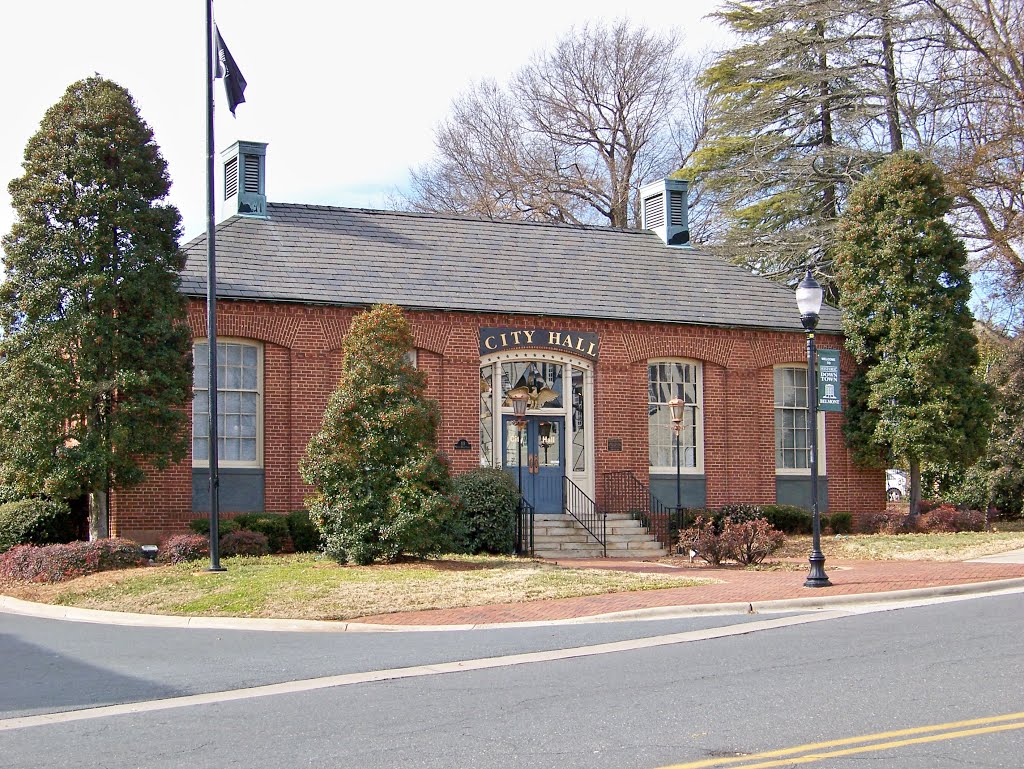 Belmont City Hall, the former U.S. Post Office building in Belmont, NC
