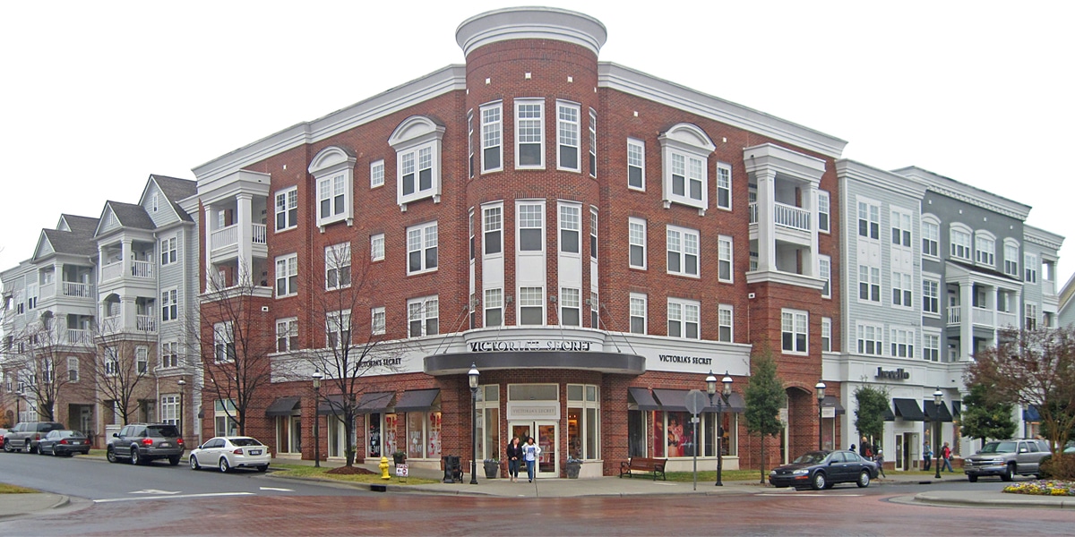 Birkdale Village town center in Huntersville, NC