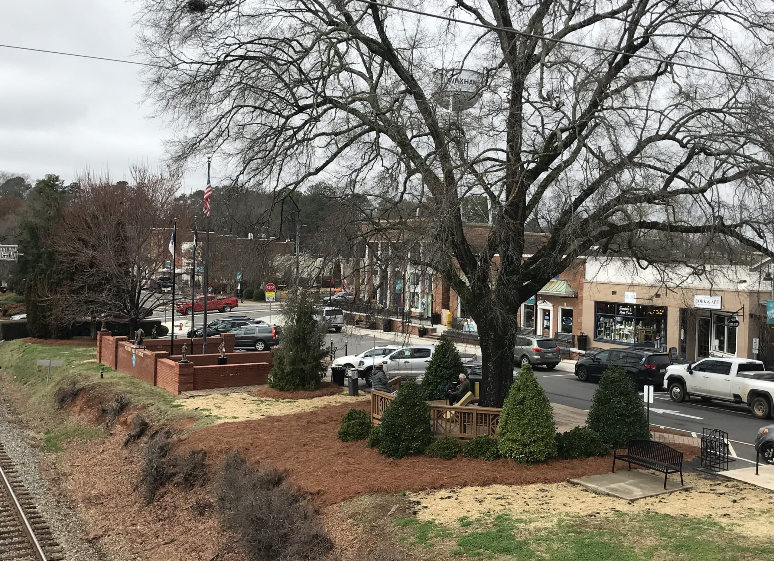 North Main Street in Waxhaw, NC, the town neighboring Marvin