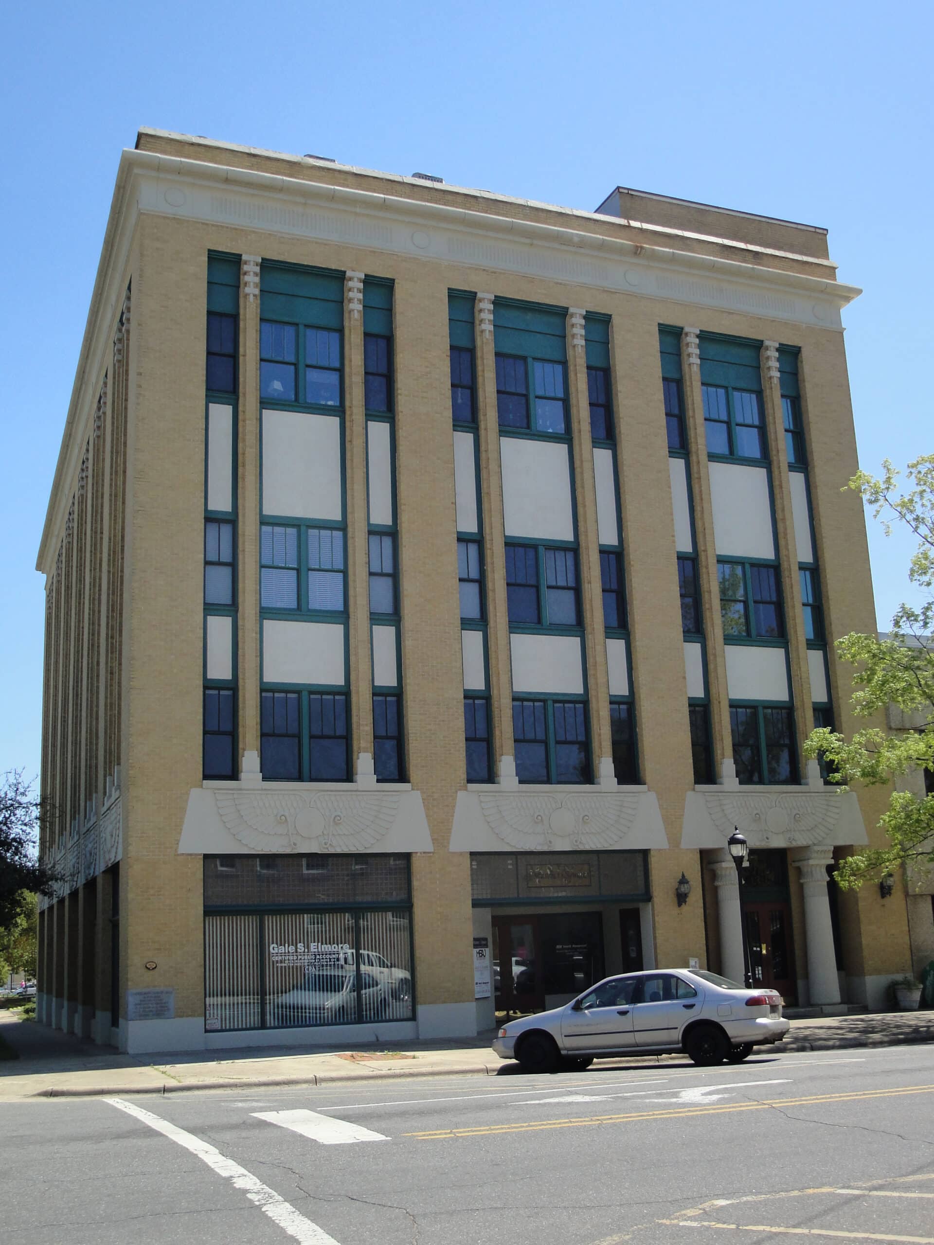 The historic Masonic Temple Building in downtown Shelby, NC