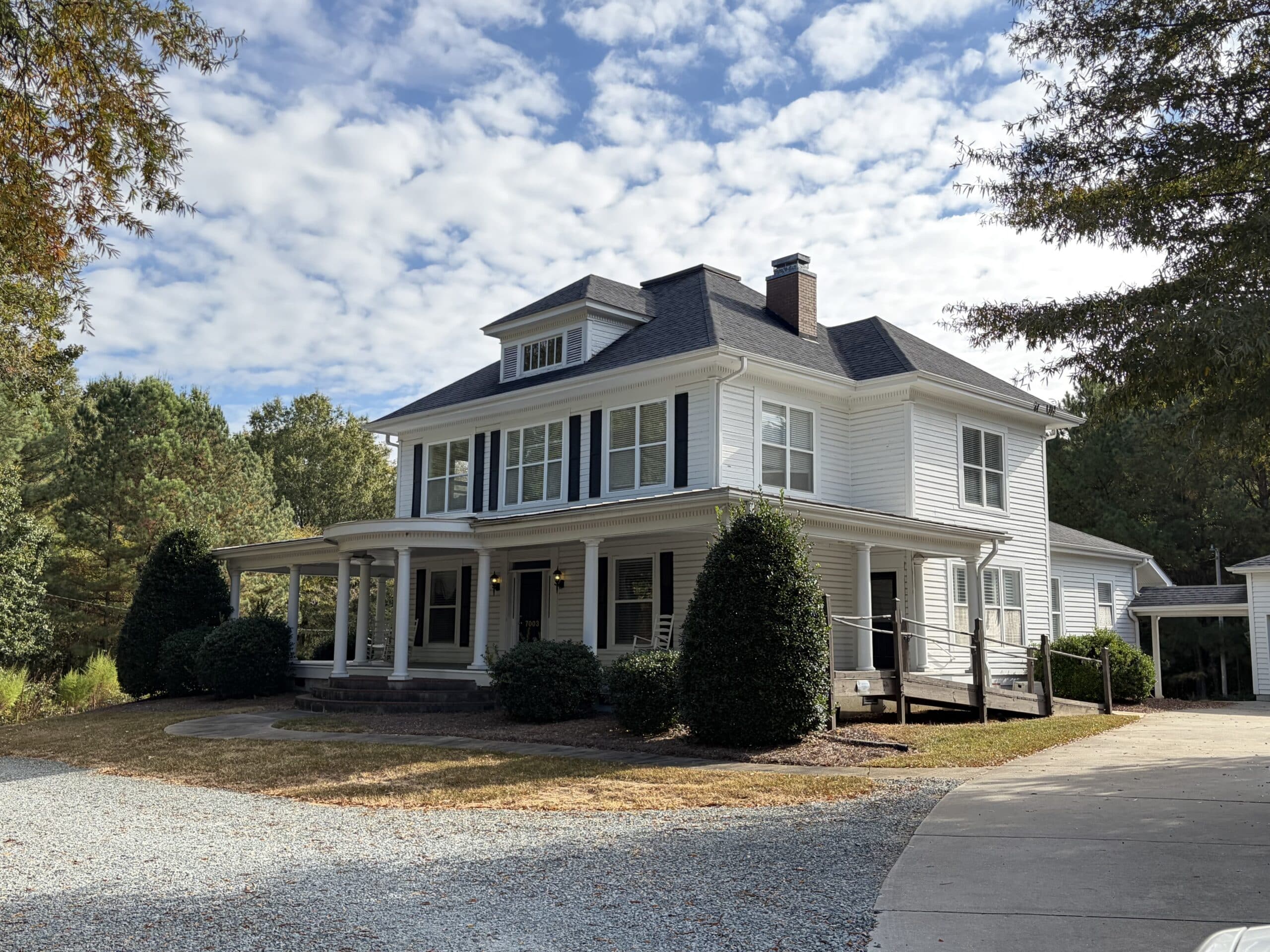The historic Hemby House in Weddington, North Carolina