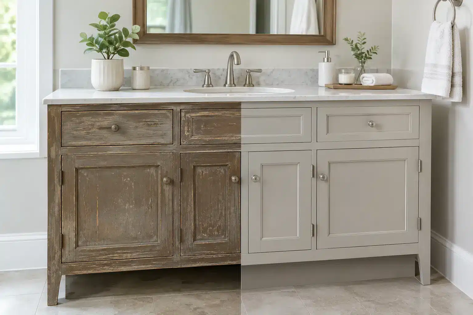 Bathroom Vanity Restoration That Looks Factory-Finished